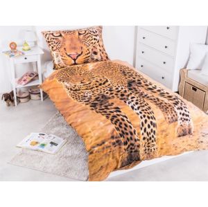 Jerry Fabrics bavlna povlečení Leopard 2017 140x200 70x90
