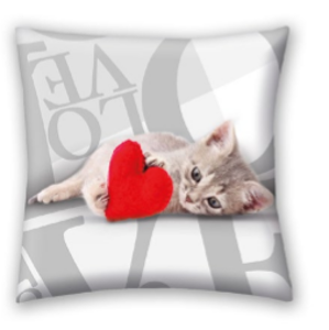 Halantex Dekorační zamilovaný polštářek 40x40 - I love Cat