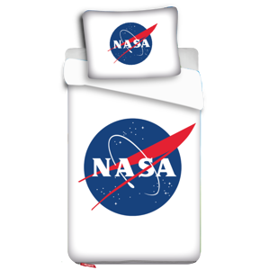 Jerry Fabrics Dětské bavlněné povlečení se zipem NASA 140x200+70x90