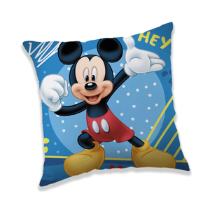 Jerry Fabrics Dekorační polštářek 40x40 cm -  Mickey Hey
