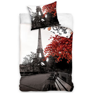 TipTrade Povlečení bavlněné fototisk 140x200+70x90 - Podzim v Paříži