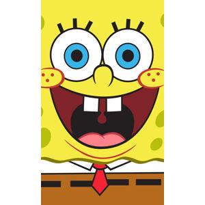 Carbotex Bavlněný froté ručníček 30x50 cm - Sponge Bob Face
