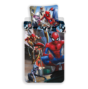 Jerry Fabrics Bavlněné dětské povlečení Spider-man "Action" 140x200+70x90