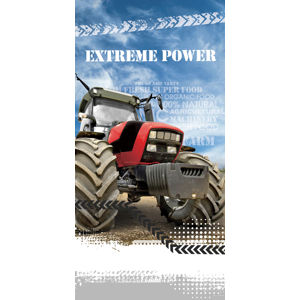 TipTrade Osuška bavlněná froté 70x140 - Traktor Extreme Power