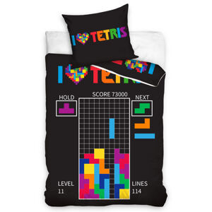 TipTrade Bavlněné povlečení 140x200 + 70x90 cm - Tetris Level 11