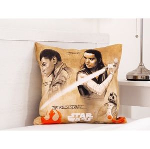 Jerry Fabrics Dětský polštářek Star Wars Finn & Rey 40x40