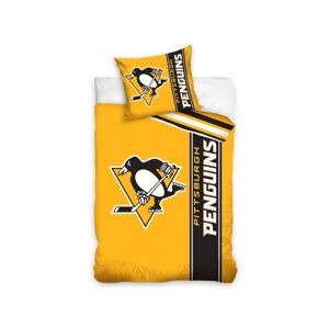 TipTrade Bavlněné povlečení 140x200 + 70x90 cm - NHL Pittsburgh Penguins Belt