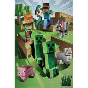 Jerry Fabrics Deka fleecová 100x150 cm - Minecraft