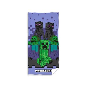 Carbotex Bavlněná froté osuška 70x140 cm - Minecraft Enderman Monster