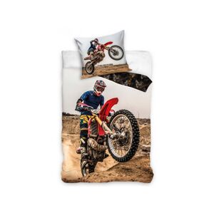 TipTrade Bavlněné povlečení 140x200 + 70x90 cm -  Motocross FMX