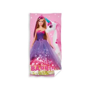 Carbotex Bavlněná froté osuška 70x140 cm - Barbie Kouzelný jednorožec