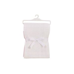 Dětská bavlněná háčkovaná deka Baby Dan 75x100 cm - bílá